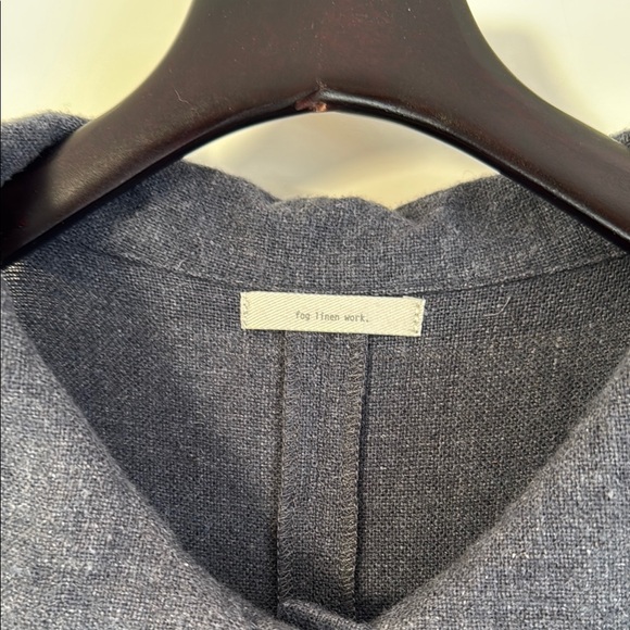 Fog Linen Works grey linen women's jacket - Picture 2 of 9